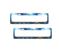 Killer Whale1 Print License Plate Frames Aluminum Metal License Plate Holder Covers Rustproof Waterproof Decorative Sign Frames