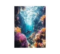 Killer Whales Diamond Art Kits Adults with Diamond Art Accessories, Color Crystal Gem Crafts Kits for Kids, Sea Rhinestones Paint by Numbers on Canvas 24 x 32 in House Wall Artwork Home Decor 258-0295
