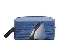 Killer Whales OrcaMakeup Trave Bag for Women,Cosmetic Large Capacity Organizer