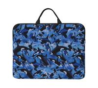 Killer Whales Orcas Sea, 14 Inch Laptop Sleeve, Notebook Bag Laptop Case Sleeve Briefcase with Handle