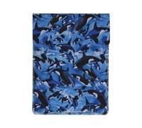 Killer Whales Orcas Sea, PU Leather Laptop Sleeve, Notebook Bag Laptop Case Sleeve Tablet Briefcase