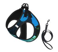 Killer Whales Swim Along Compact Pet Suspender Vest-The Perfect Small Pet For A Comfortable Walk
