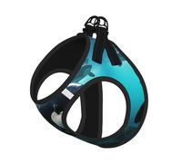 Killer Whales Swim Along Print Dog Harness Reflective Pet Vest Harness Puppy Harnesses Leash Set,For Walking Training