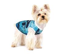 Killer Whales Swim Along Print Dog Shirt,Dog Shirt Vest for Small Breeds Like Chihuahuas,Yorkies, and Puppies