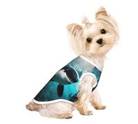 Killer Whales Swim Along Print Lightweight Dog Vest, Cat Sleeveless Shirt, Breathable Mesh Design for Summer Walking and Play