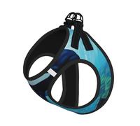 Killer Whales Swim Along Print Pet Leash Vest,For Small Dogs,Adjustable And Comfortable Cat Puppy Essentials