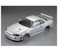 KillerBody Nissan Skyline R34 1/10 195mm RC Car Body White KB48644