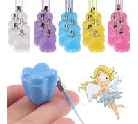 Killer's Instinct Outdoors 25PCS Tooth Holders for Kids Keepsake - Multicolor Plastic Tooth Necklace for Lost Teeth Tooth Cases for Milk Tooth Baby Tooth Boxes for Lost Teeth for Kids