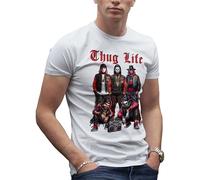 Killers Thug Life Horror Friends Men's White T-Shirt Size XL