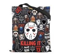 Killing It Tote Bag Friday Movies Reusable Grocery Shopping Bag Horror Movie Lover Gift Horror Night Gift (J Killing Tote)
