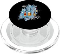 Killing Liver On River Pontoon Party Boating Lake Life Beer PopSockets PopGrip for MagSafe