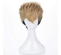 Killing Stalking Sangwoo Cosplay Wig Short Linen Black Ombre Heat Resistant Synthetic Hair Halloween Party Anime Costume Wigs KUJ6471