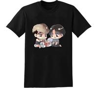 Killing Stalking Yoonbum Sangwoo Cute Mens T-Shirt Unisex Crewneck Teehirt Black