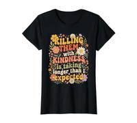 Killing Them with Kindness is Taking Longer Than I Expected Value Graphic T-Shirt, Women, Black, L