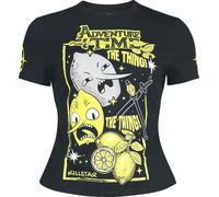 Killstar Killstar - Adventure Time The Thing Fitted T-shirt T-Shirt black yellow 3XL