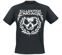 Killswitch Engage Skull Leaves T-Shirt Black L, 100% Cotton, Regular