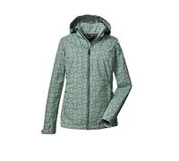 Killtec 39140-000 Women's Softshell Outdoor Jacket with Zip-Off Hood KOS 90 WMN SFTSHLL JCKT; Light Pistachio Size 50