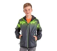 Killtec Boys' Lyse BYS Jckt B Functional rain Jacket with Hood, Packable, neon Green, 14 Years