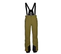 killtec Enosh 30920-000 Men's Ski Trousers with Removable Straps, Edge Protection and Snow Guard, Pale Olive, L