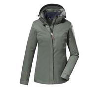 Killtec KOS 133 WMN JCKT 38383-000 Women's Functional Outdoor Jacket with Zip-Off Hood Sage, 50