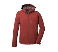 Killtec KOS 259 MN SFTSHLL JCKT Men's Softshell Outdoor Jacket with Hood Red Ochre XL 41367-000