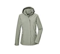 Killtec Women's Kos 26 Wmn Jckt Functional rain Jacket with Zip-Off Hood, Light Sage, 42