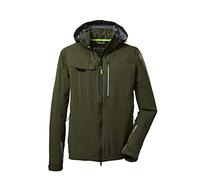 Killtec Men's Kos 36 Mn Jckt Functional Outdoor Jacket with Zip-Off Hood and Splash Guard, Dark Olive, S