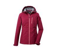 Killtec KOS 89 WMN SFTSHLL JCKT 39138-000 Women's Softshell Outdoor Jacket with Hood Dark Pink Size 10