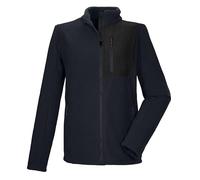 Killtec KOW 105 MN FLC JCKT Men's Sherpa Fleece Jacket with Stand-Up Collar, Black, Blue, L, 43455-000