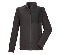 Killtec KOW 105 MN FLC JCKT Men's Sherpa Fleece Jacket with Stand-Up Collar, Ebony, M, 43455-000