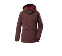 Killtec KOW 16 WMN PRK 43310-000 Women's Outdoor Parka/Functional Parka with Hood, Dark Wine Red, 46