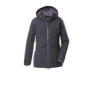 Killtec KOW 16 WMN PRK 43310-000 Women's Outdoor Parka/Functional Parka with Hood, Metal, 44