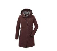 killtec KOW 165 WMN PRK 37726-000 Women's Functional Parka with Zip-Off Hood, Mahogany, 46