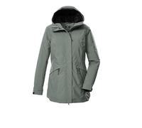 Killtec KOW 19 WMN PRK 43307-000 Women's Outdoor Parka/Functional Parka with Hood Green Grey 54