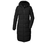 Killtec Kow 56 Wmn Qltd Ct Quilted Functional Coat Down Effect with Hood, Black, 44 Women, Black, UK 12