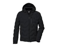 Killtec KOW 60 MN QLTD JCKT Men's Quilted Jacket with Hood/Jacket is Water-Repellent Black, 3XL, 41834-000