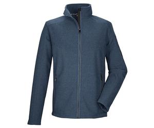 killtec KOW 75 MN FLC JCKT Men's Fleece Jacket with Stand-Up Collar, Dark Blue, L, 43317-000