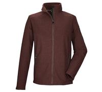 killtec KOW 75 MN FLC JCKT Men's Fleece Jacket with Stand-Up Collar, Mahogany, L, 43317-000