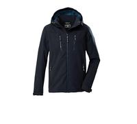Killtec KOW 79 MN SFTSHLL JCKT Men's Softshell Jacket with Zip-Off Hood Black Blue 3XL 43323-000