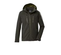 Killtec KOW 79 MN SFTSHLL JCKT Men's Softshell Jacket with Zip-Off Hood Dark Olive XXL 43323-000
