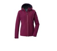 Killtec KOW 8 WMN SFTSHLL JCKT Women's Softshell Jacket with Hood, Dark Pink, 44, 43300-000
