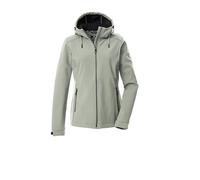 Killtec KOW 8 WMN SFTSHLL JCKT Women's Softshell Jacket with Hood, Light Sage, 40, 43300-000