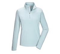 Killtec KSW 101 WMN FLC SHRT Women's Fleece Shirt with Stand-Up Collar and Zip Light Ice Blue, 52, 40880-000