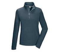 Killtec KSW 101 WMN FLC SHRT Women's Fleece Shirt with Stand-Up Collar and Zip, Light Petrol, 42, 40880-000