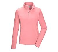 Killtec KSW 101 WMN FLC SHRT Women's Fleece Shirt with Stand-Up Collar and Zip Light Pink, 50, 40880-000