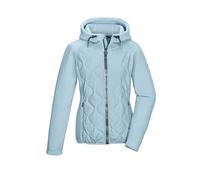 killtec KSW 108 WMN FLC JCKT Women's Fleece Jacket/Hybrid Jacket with Hood Light Ice Blue, 44, 43613-000