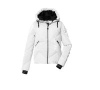 Killtec KSW 113 WMN SKI QLTD Women's Quilted Jacket with Hood and Removable Snow Guard Down Look 42 43618-000 Off White