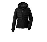 killtec KSW 115 WMN SKI QLTD JCKT Women's Ski Quilted Jacket with Hood and Snow Guard Black 48 43620-000