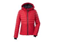 killtec KSW 115 WMN SKI QLTD JCKT Women's Ski Quilted Jacket with Hood and Snow Guard Dark Red, 40, 43620-000