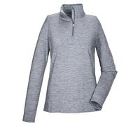 killtec KSW 121 WMN FLX SHRT Women's Functional Fleece Shirt with Stand-Up Collar and Zip Midnight Blue, 44, 43495-000